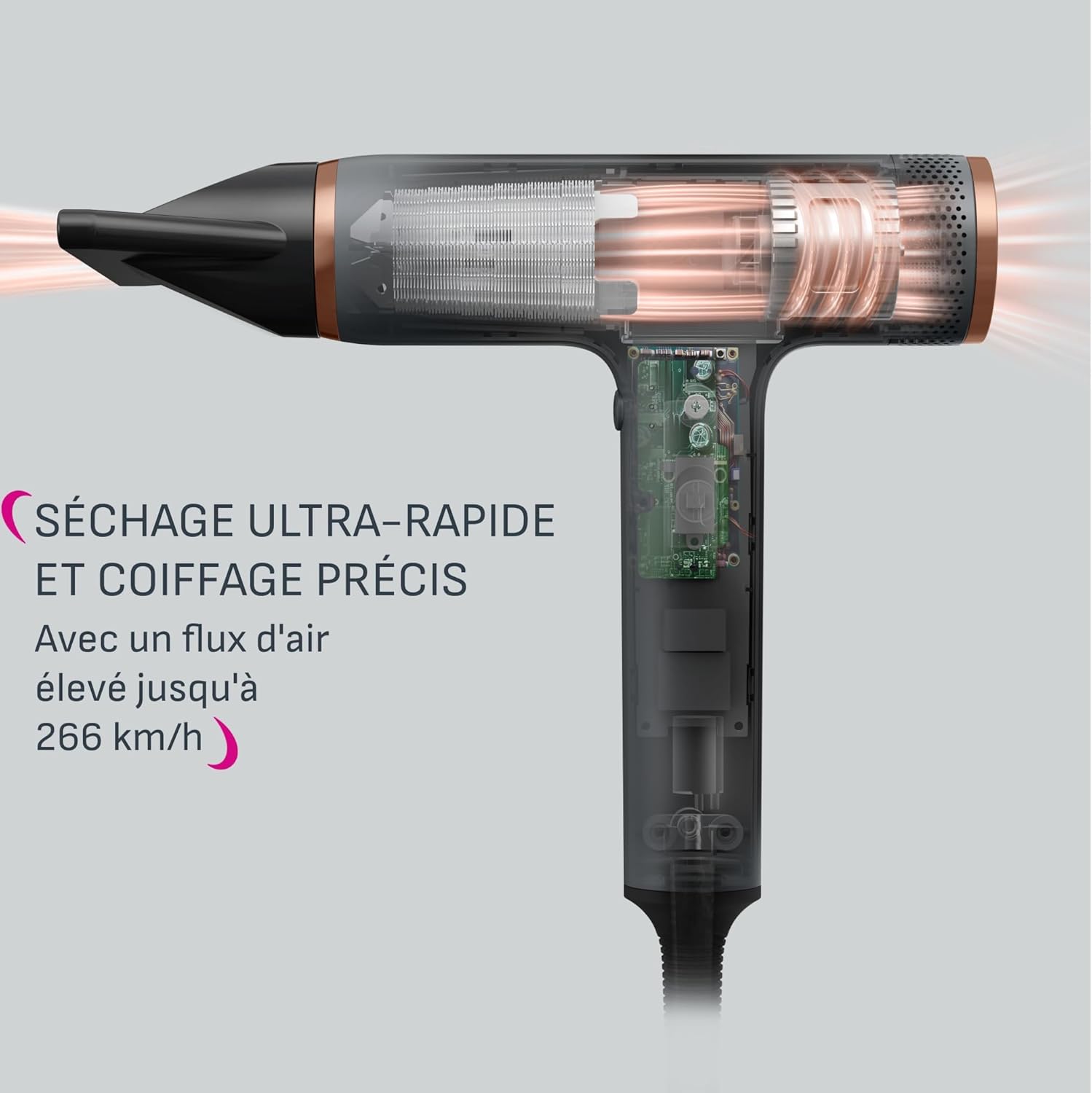 Calor - Nano Sèche-cheveux digital ultra-compact 266km/h - HY8120C0