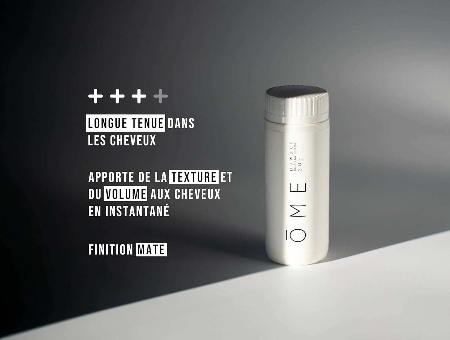 ŌME - Poudre coiffante 20g - volume, texture, fini mat, tenue légère