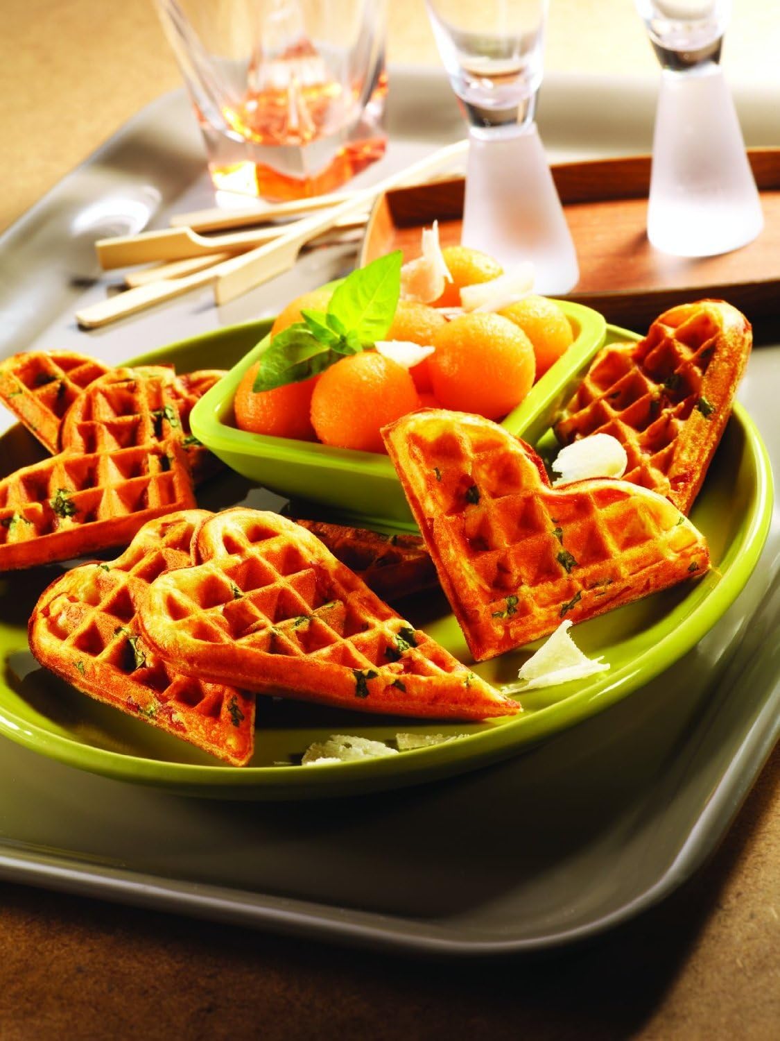 Tefal - Snack Collection - plaques gaufre cœur, livre recettes - XA800612