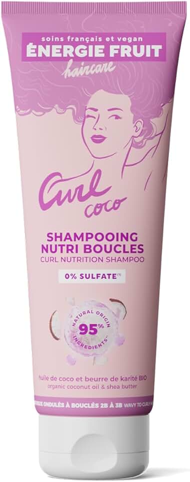 Energie Fruit - shampoing sans sulfate 250ml - coco, karité bio, vegan