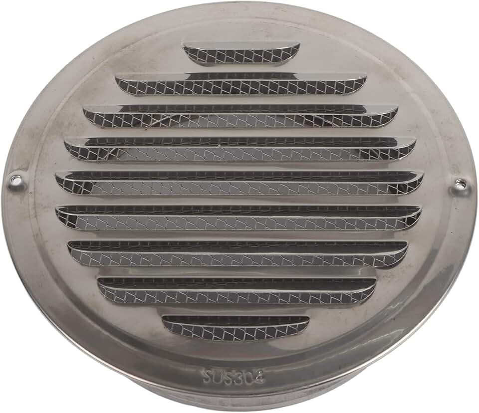 Couvercle de ventilation - inox 304, 160mm - résistant corrosion, facile à installer