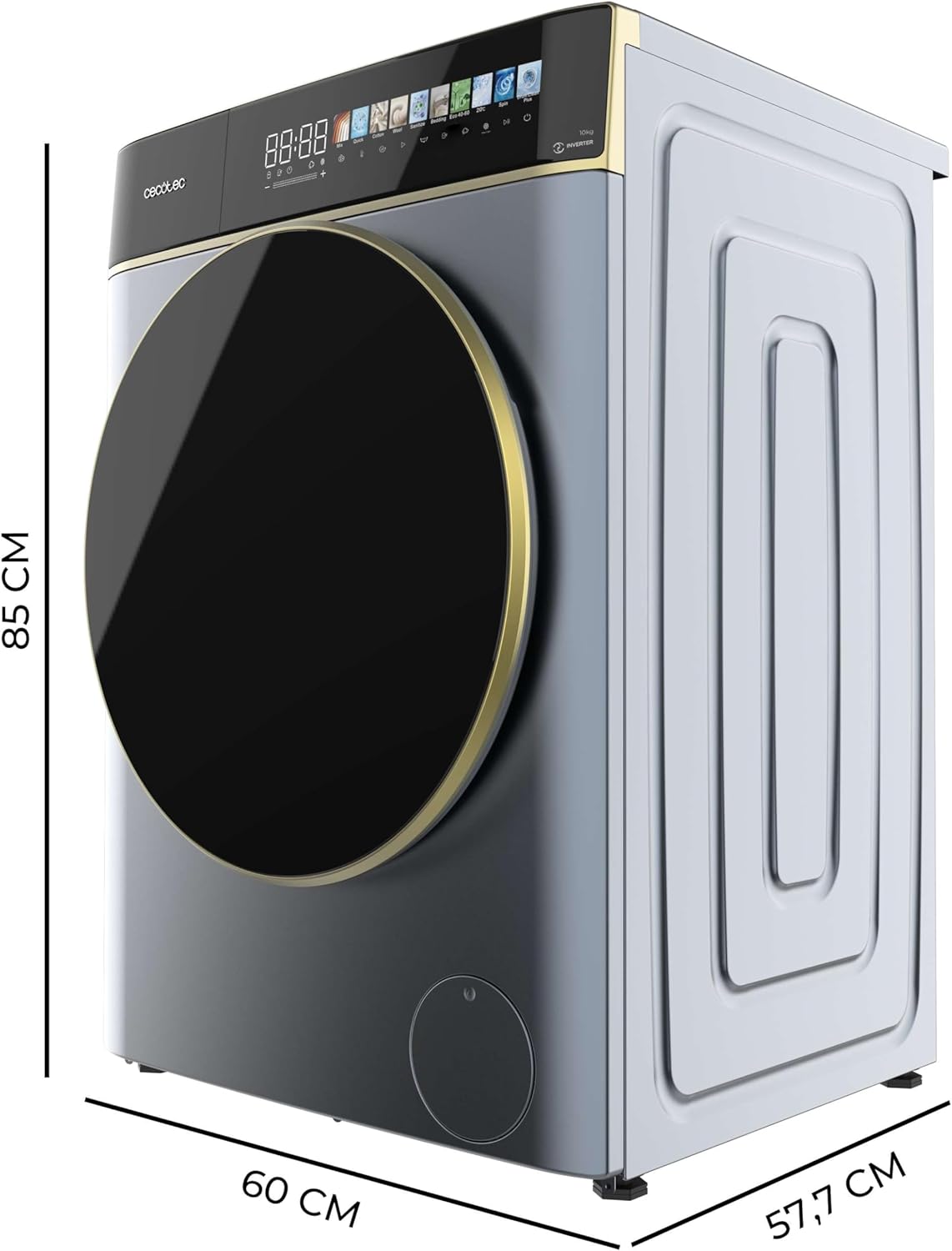 Cecotec - Bolero DressCode - 10kg, 1400tr/min, écran 10,3