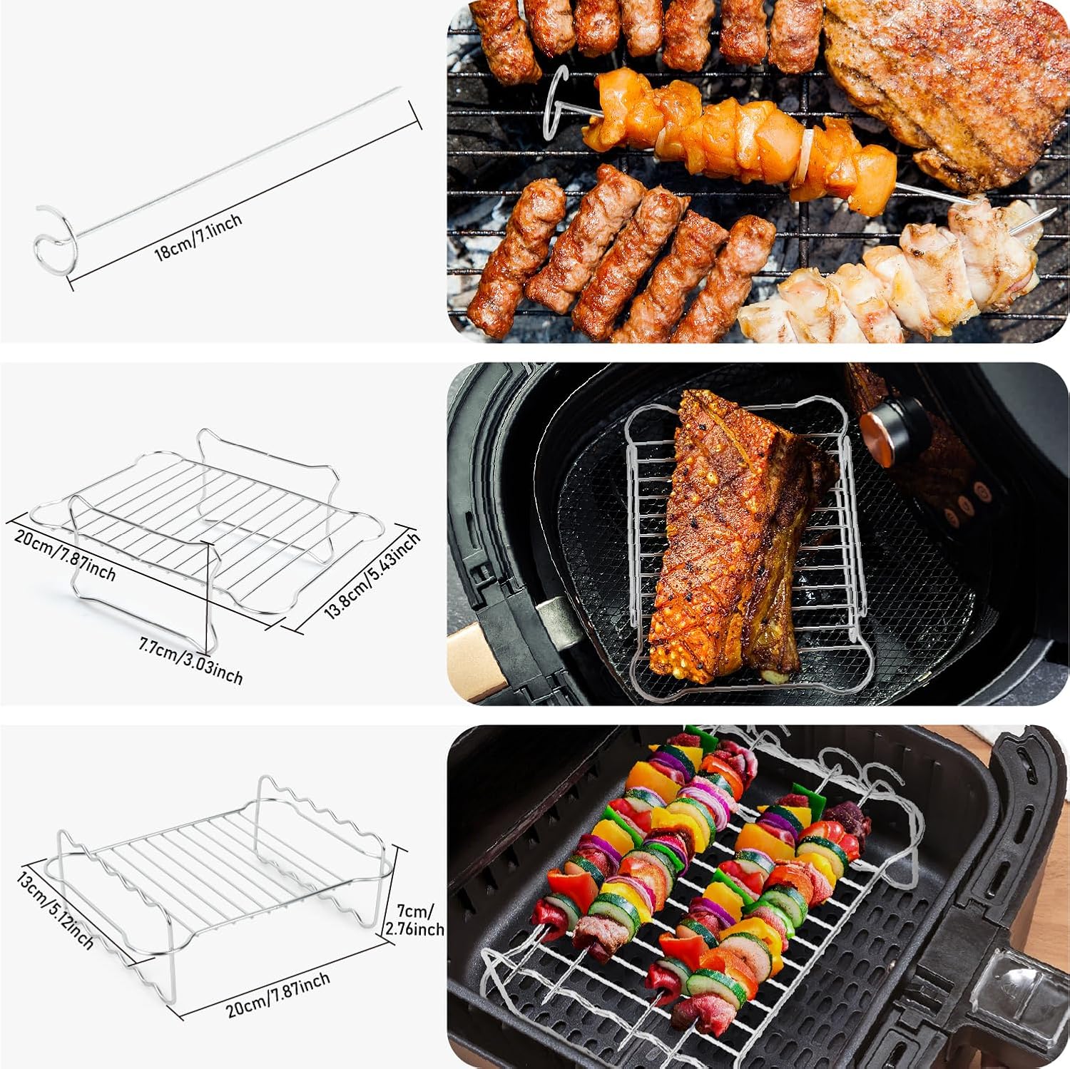 Accessoires Air Fryer - silicone pour Ninja 10.4L, 22 pièces, AF500EU