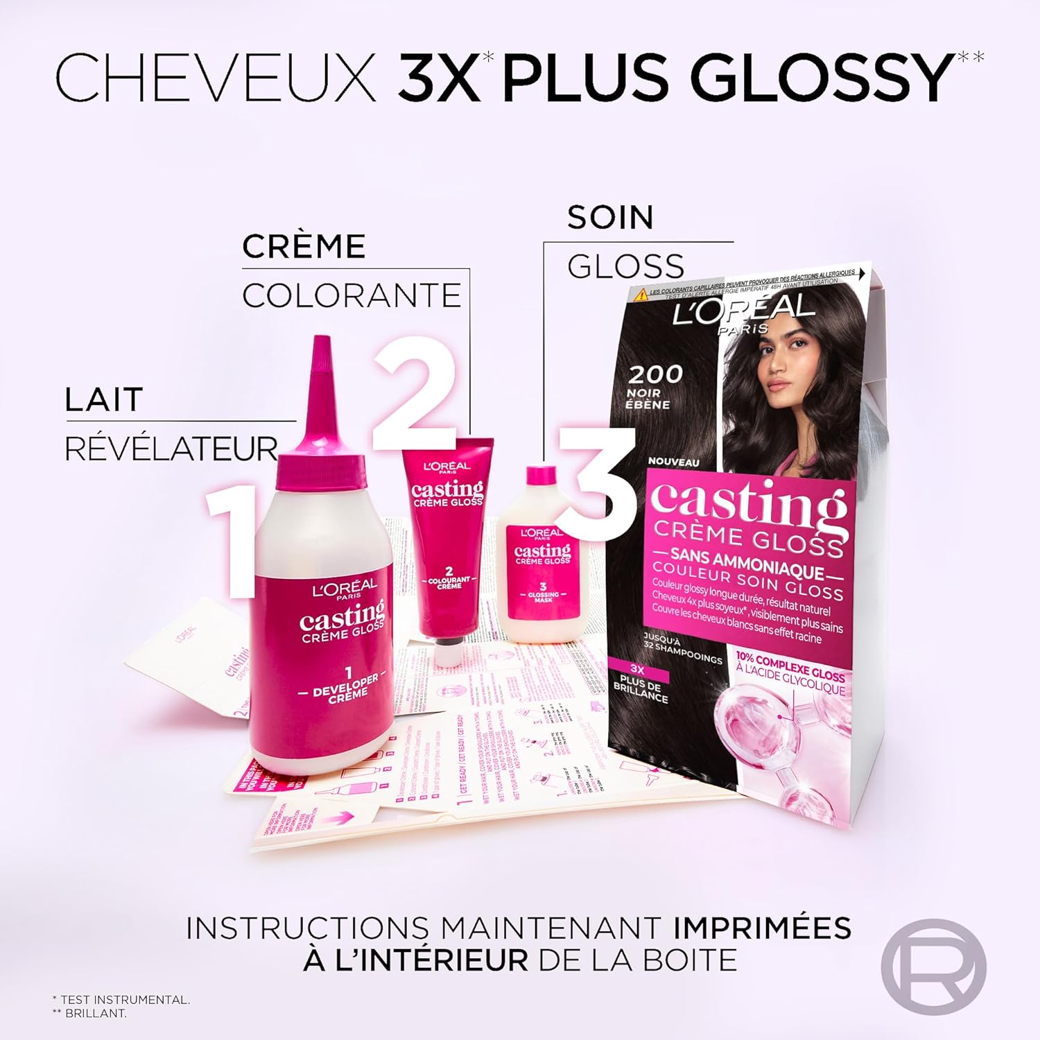 L'Oréal Paris - Casting Crème Gloss - coloration cheveux sans ammoniaque prune açai - 316