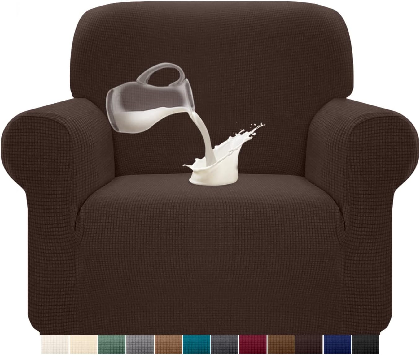 Granbest - housse canapé stretch Jacquard 1 place - imperméable, mousse antidérapante