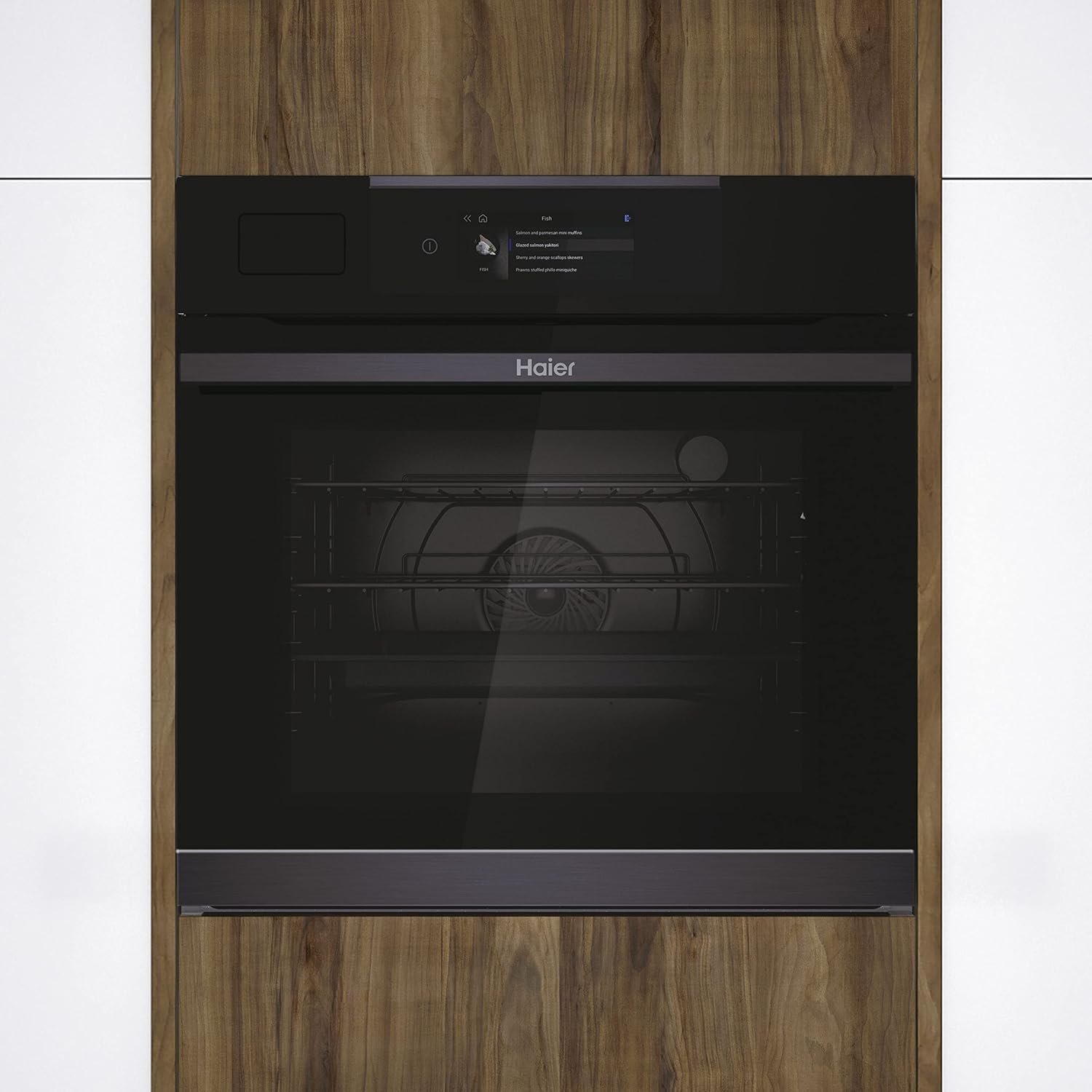 Haier - I-Touch Steam Series 4 - four 70L, pyrolyse, Wifi/Bluetooth, 16 fonctions, sonde thermique - HWO60SM4TS9BH