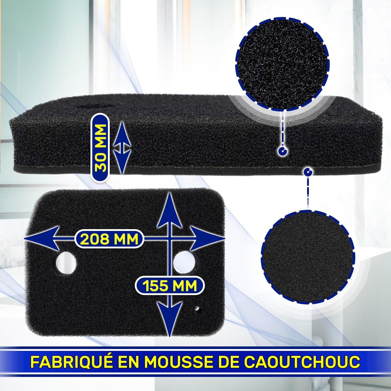 Filtre sèche-linge universel - lot de 4 - lavable et réutilisable