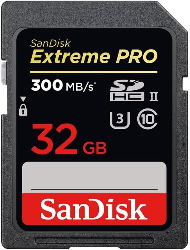SanDisk - Extreme PRO - 32GB - SDHC, 300MB/s, UHS-II, V90, U3, Class 10