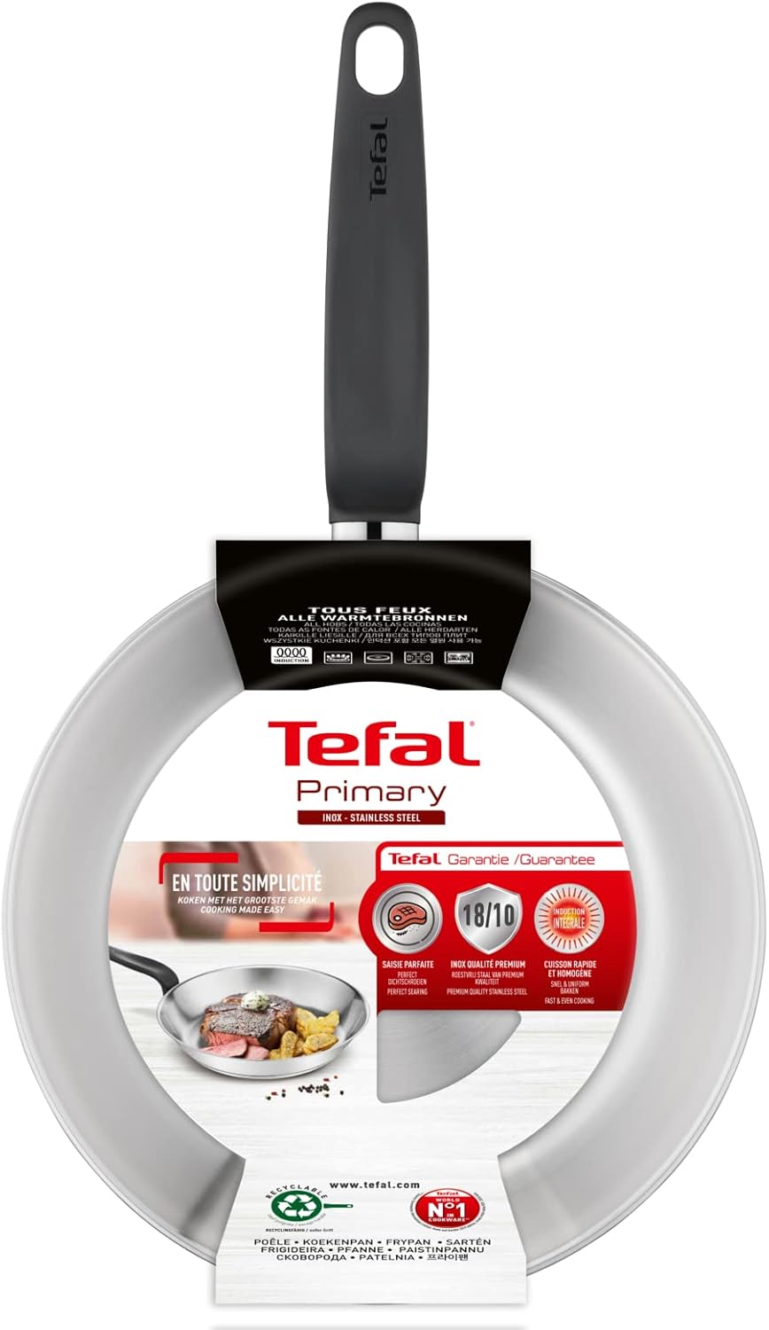 Tefal - Primary série - poêle inox 28 cm - induction, garantie 10 ans E3080604