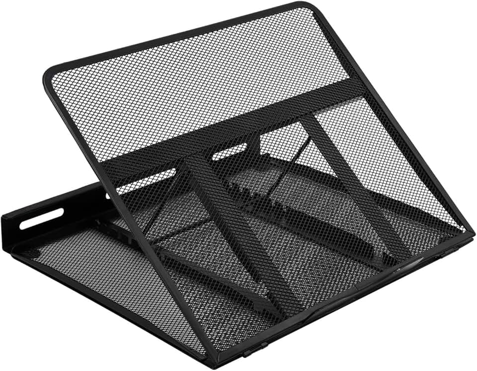 maxideelz Basics - support ordinateur portable série ergonomique - 33x28.7x18.5 cm - réglable ventilé 17.3 pouces