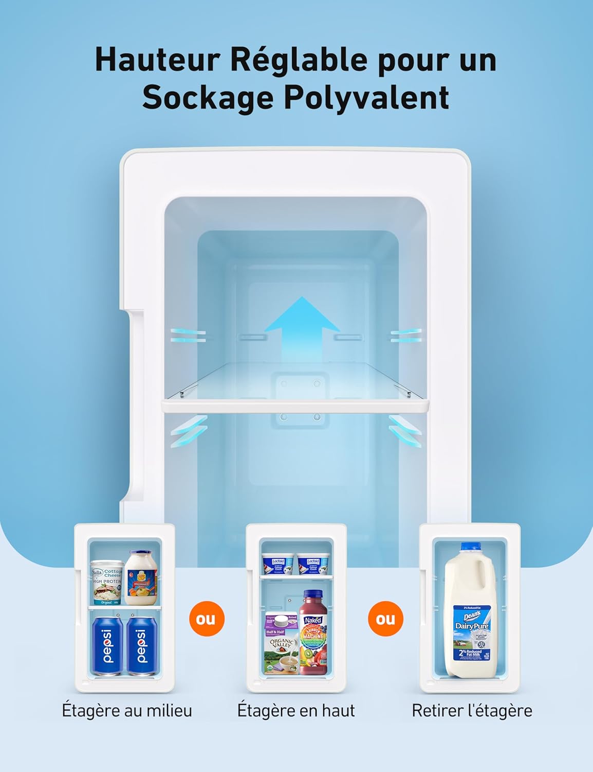 AstroAI - Mini Frigo 6L - 8 canettes - chaud/froid, portable, 12V/220V