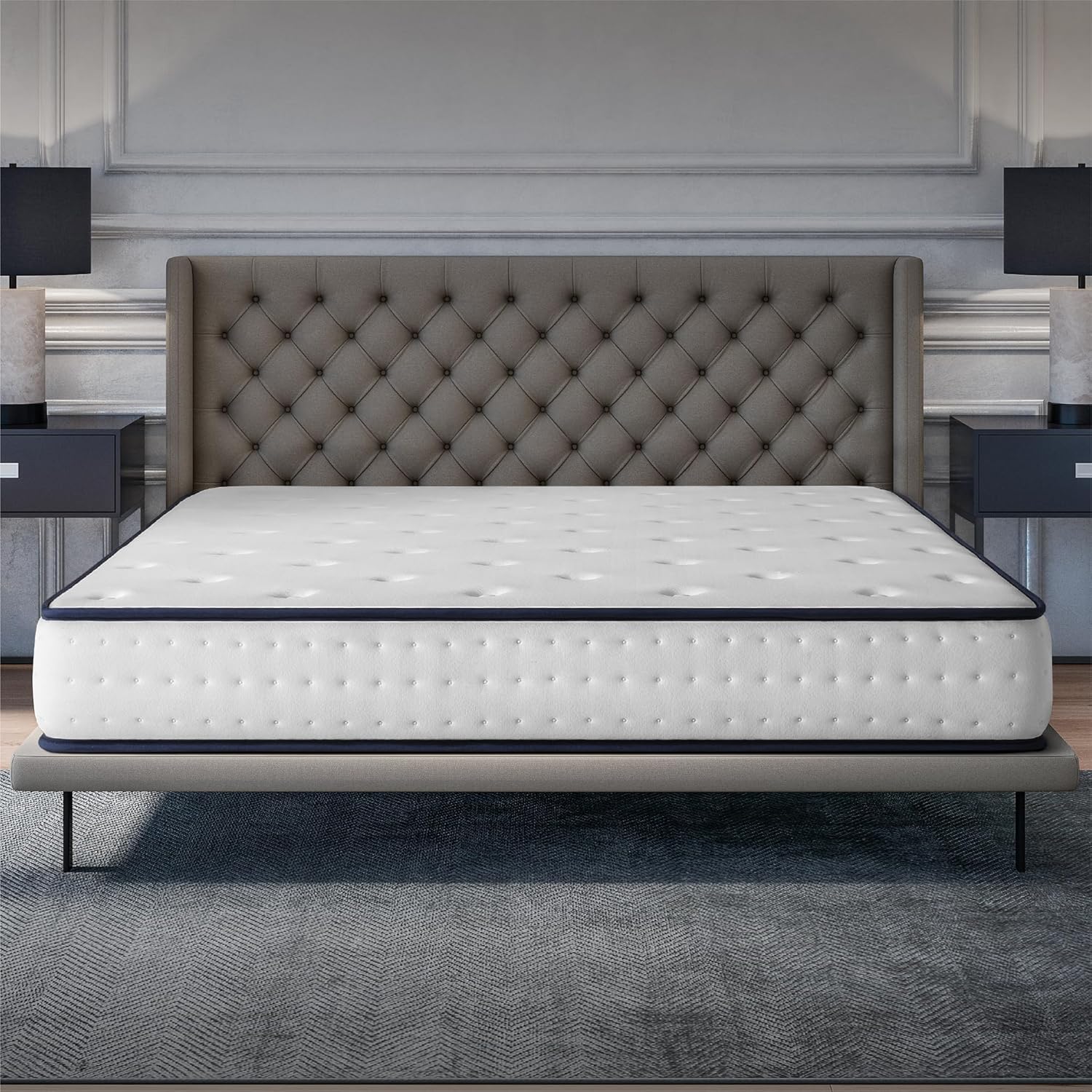 COSMOS - Upsilon - matelas 160x200, mémoire de forme, latex, 21cm, confort mi-ferme, 7 zones, réversible