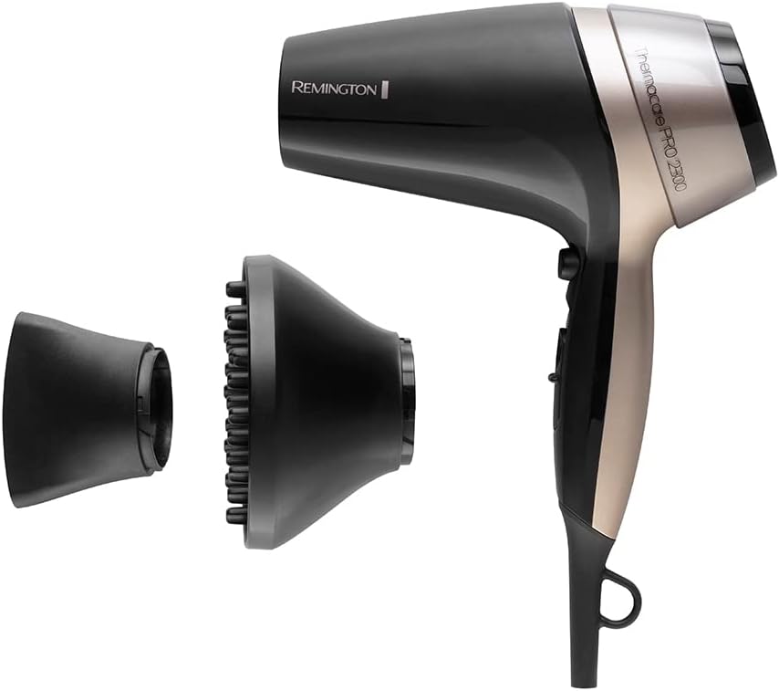Remington - Thermacare PRO sèche-cheveux 2100W, ionique, 3 températures, 2 vitesses, diffuseur - D5715
