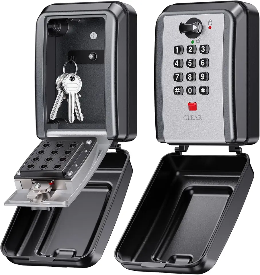 Mohard - Boite à Clefs Murale - grande capacité, code 12 chiffres, sécurisée, résistante intempéries