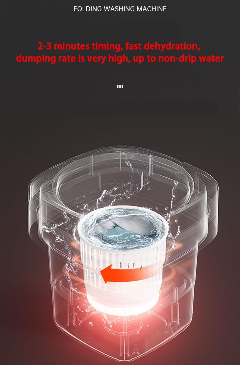 Mini machine à laver portable - 12L - compacte, idéale bébé et camping