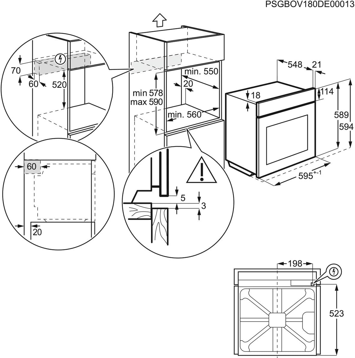 Electrolux - Four série EOD6P77X - cuisson vapeur, pyrolyse, sonde, LED - EOD6P77X