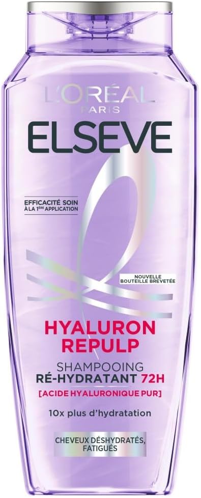 L'Oréal Paris - Elseve Hyaluron Repulp - 300 ml - shampooing hydratant 72h, brillance, acide hyaluronique