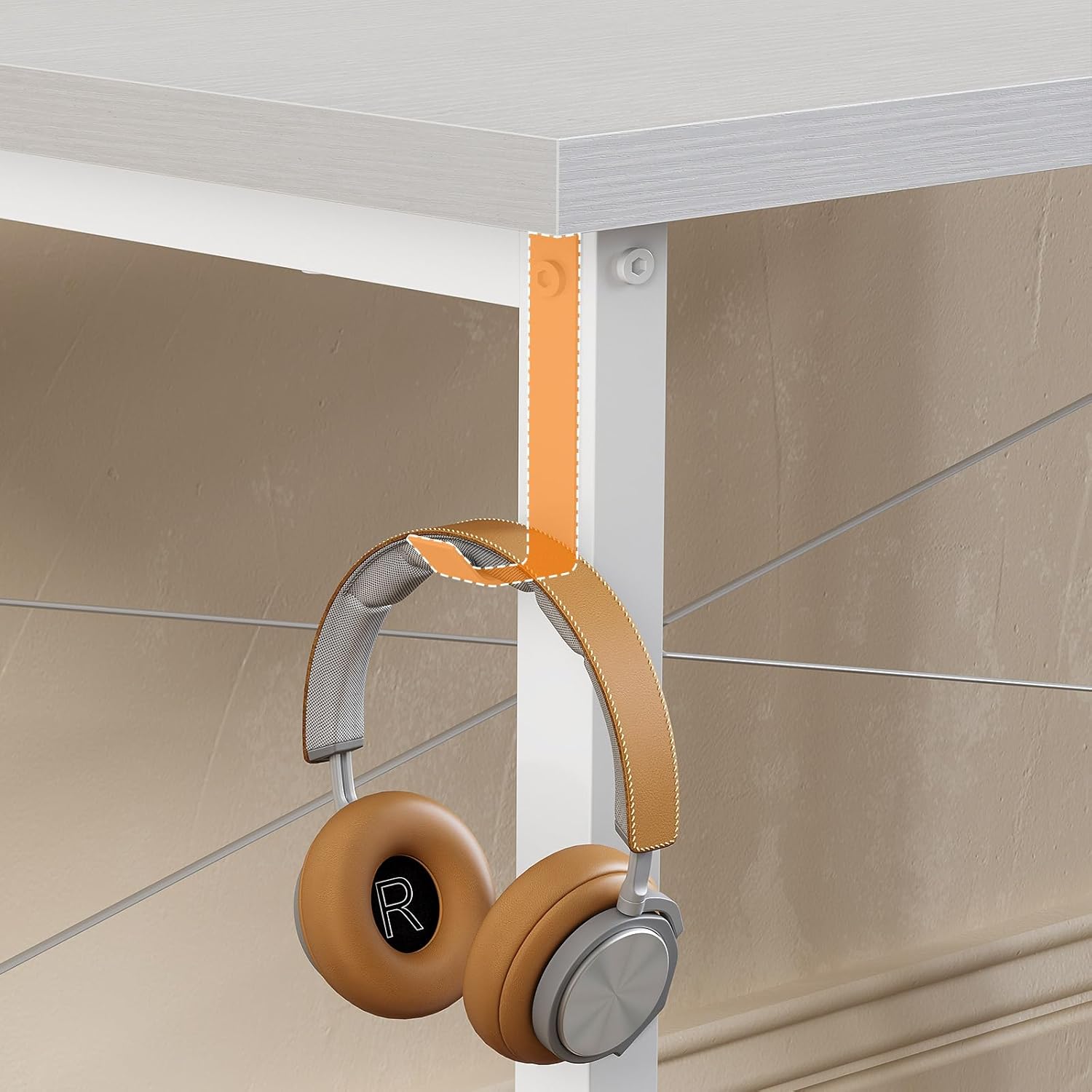 ODK - Bureau d’ordinateur série blanche - 120x48cm - table d'étude moderne