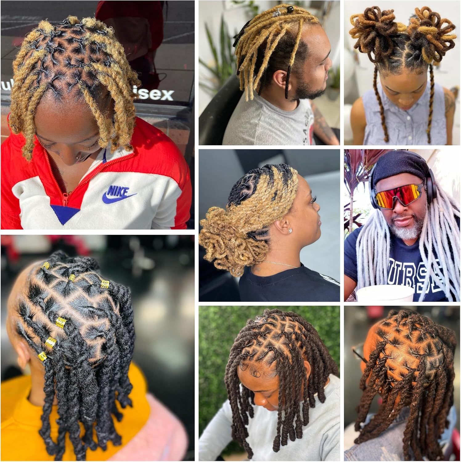 Extension cheveux naturel afro kinky, 18 pouces, 1 oz, noir naturel