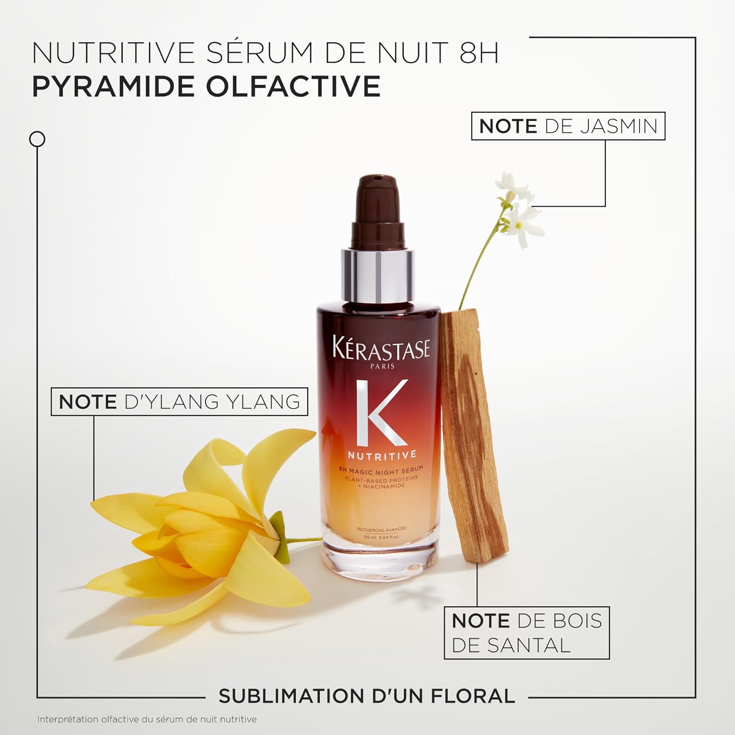 Kérastase - Nutritive 8H Magic Night Serum - soin nuit 100ml - nourrit, protège humidité, brillance, niacinamide