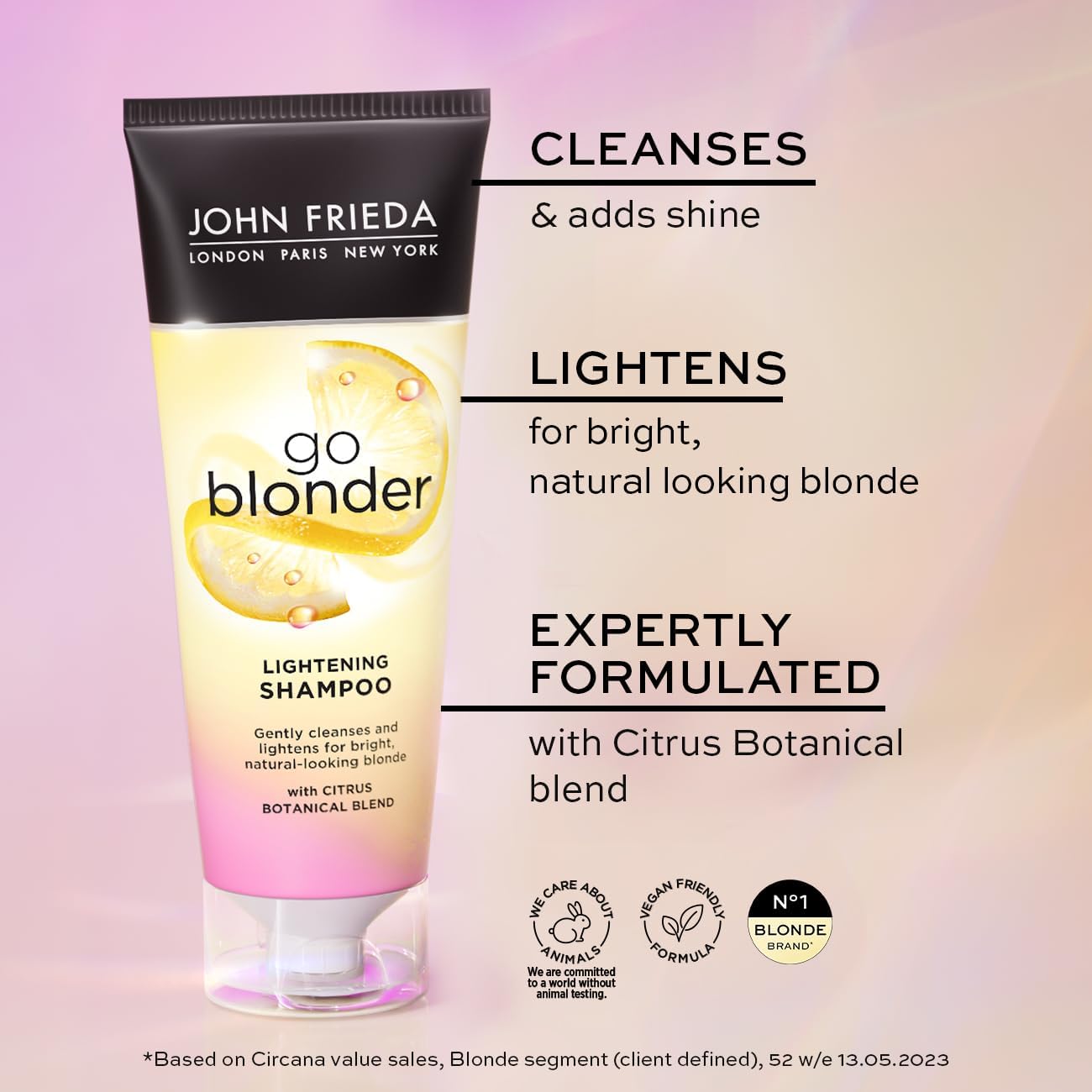 John Frieda - Go Blonder démêlant éclaircissant 75ml, soin cheveux