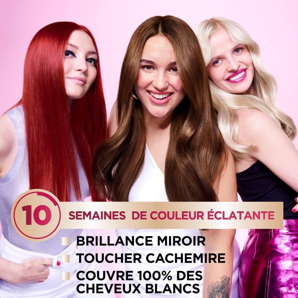 Garnier - Color Sensation 7.0 - blond - coloration permanente, couvre 100% cheveux blancs, tenue 10 semaines