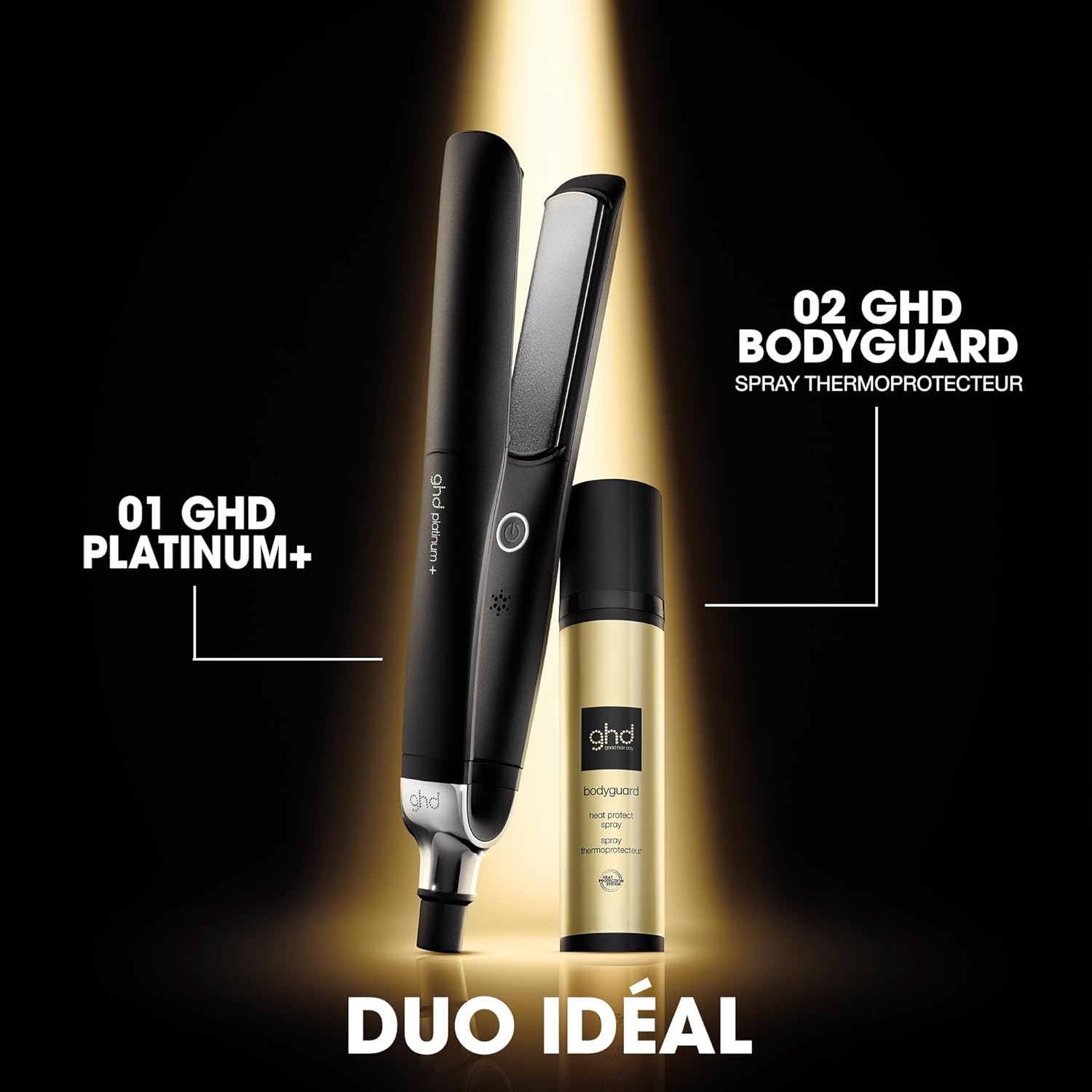 ghd - Platinum+ - lisseur professionnel, brillance et force, idéal cheveux abîmés