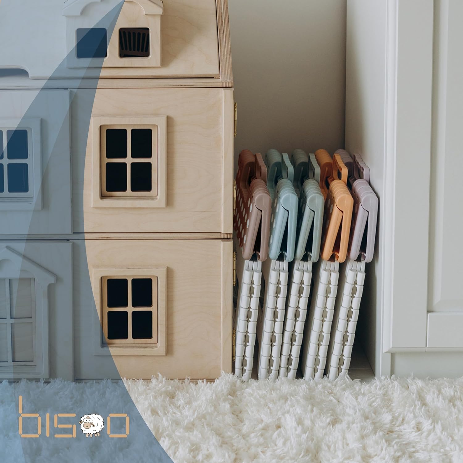 Bisoo - Tabouret pliable enfant, 22cm, portable WC/bain, lilas