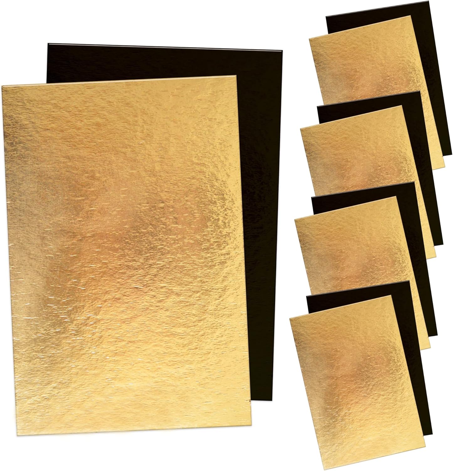 ScrapCooking - kit supports à gâteaux réversibles 30x20cm - carton doré/noir 5197