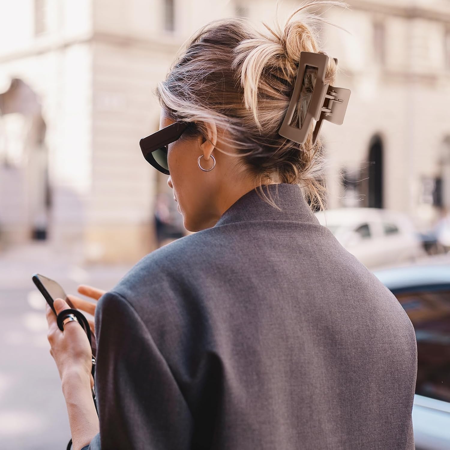 Lolalet - pinces à cheveux double dents 8cm - 6 couleurs variées