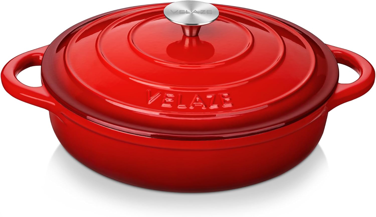 Velaze - Casserole à soupe ronde 3,5L - fonte émaillée, induction