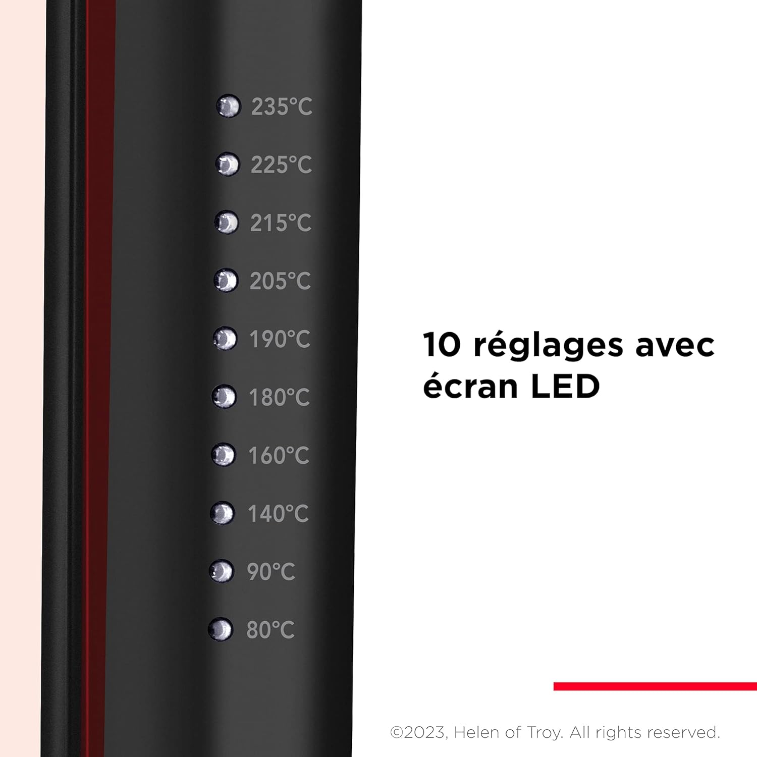 Revlon - SmoothStay 25mm - plaques céramique, huile coco, pochette voyage, température réglable - RVST2211P