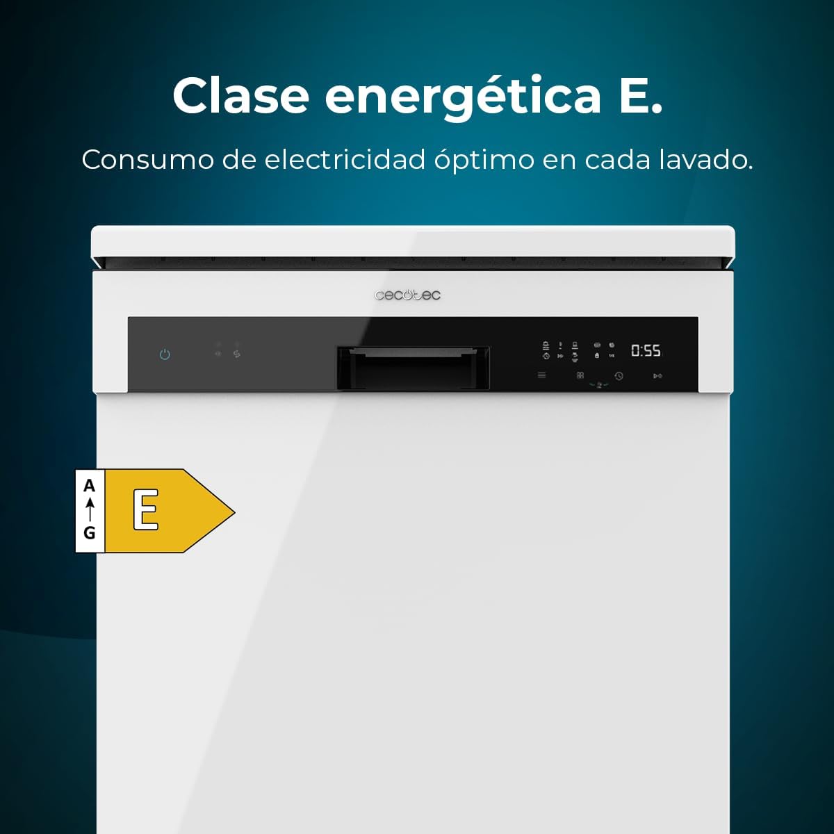 Cecotec - Bolero Aguazero 6100 E - 60 cm - 13 couverts, 6 programmes, Dry+