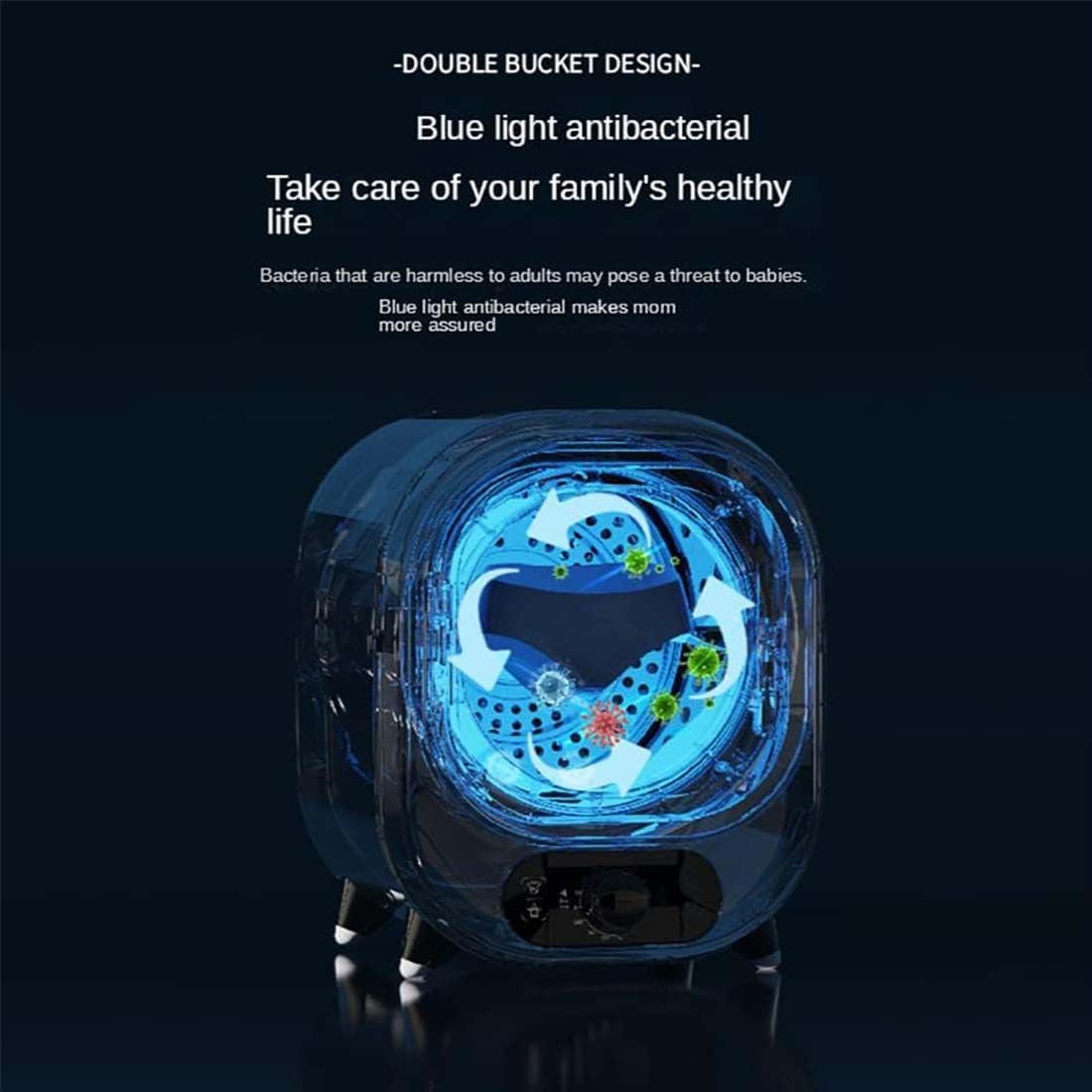 Sèche-linge portable - 0,8kg, 450W, compact 31x39x38cm