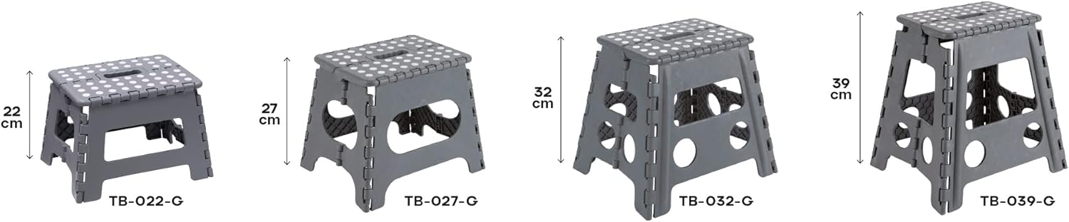 Arregui - Tabouret pliant multiusage - 32 cm - marchepied pliable TB-032-G