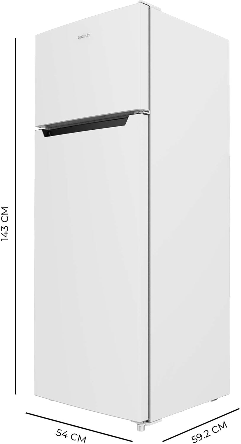Cecotec - Bolero CoolMarket 2D - 143 cm - 211 L, dégivrage, classe E