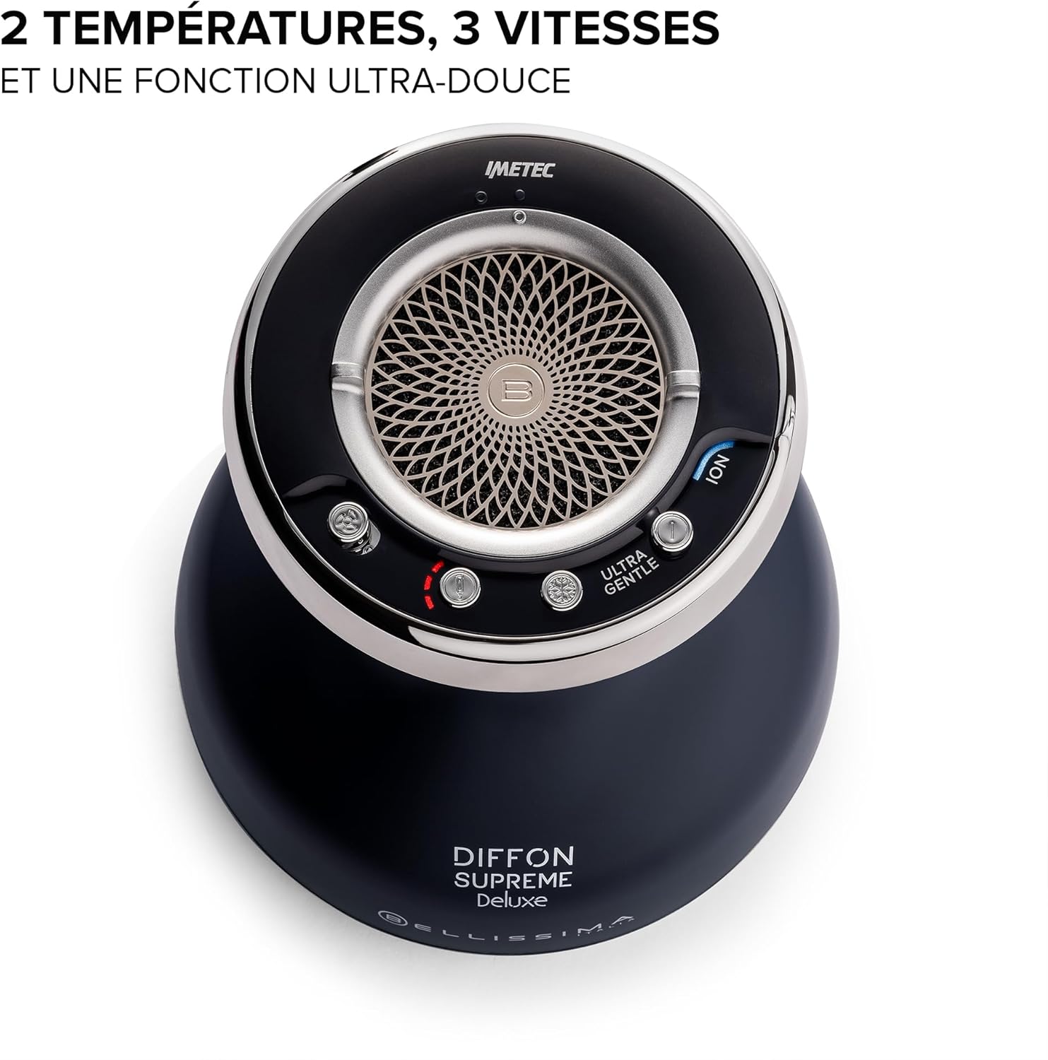Bellissima – Diffon Supreme Deluxe – diffuseur cheveux céramique kératine – 3 puissances, ionique, séchage doux