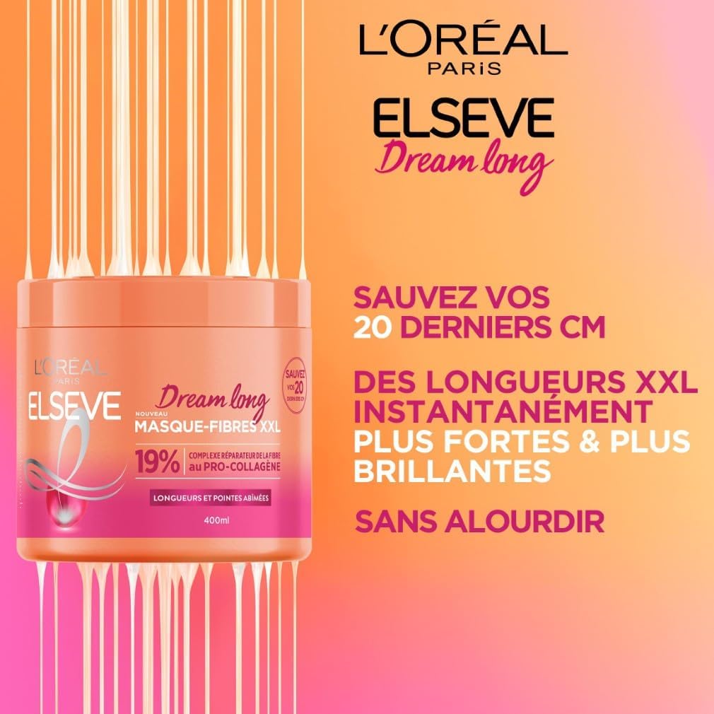 L'Oréal Paris - Elseve Dream Long - 400ml - masque nourrissant cheveux