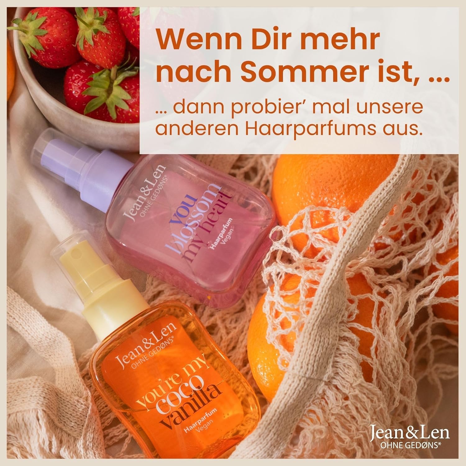 Jean & Len - You're My Cutie Chai - 105 ml x2 - parfum chai, vanille, orange, soin cheveux