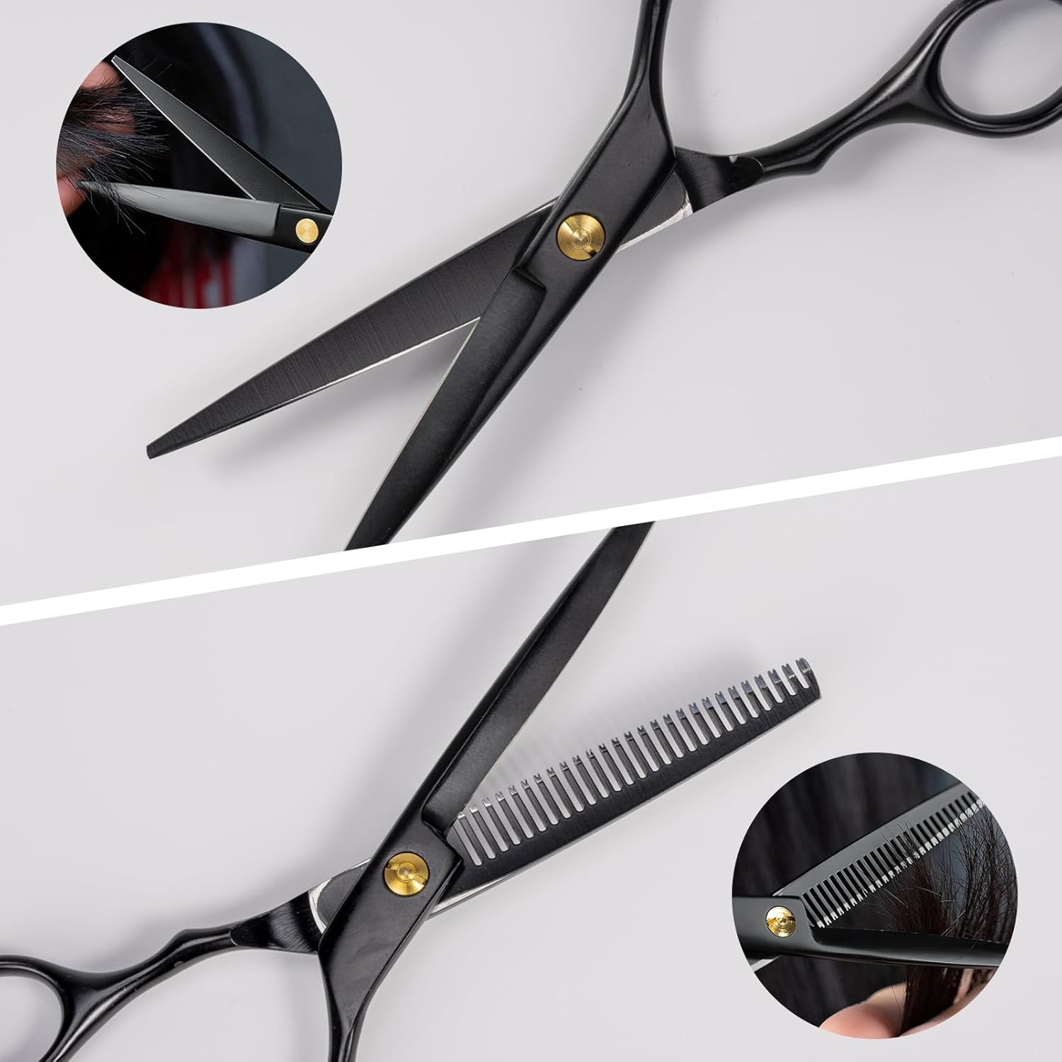 Set Ciseaux Coiffure – Kit complet, accessoires, coupe et effilage