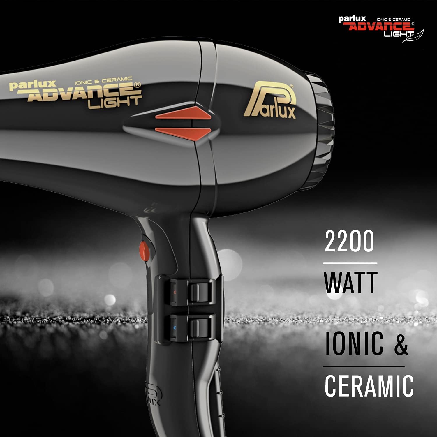 Parlux - Advance Light - compact - ionique, céramique, noir
