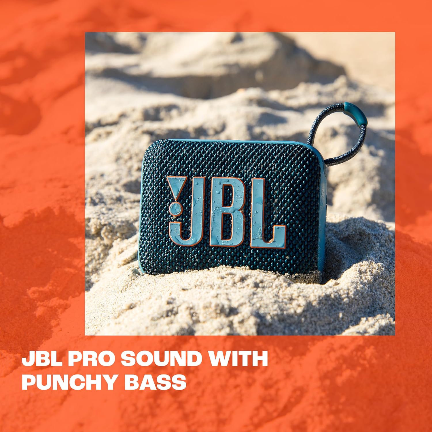 JBL - GO 4 - enceinte Bluetooth compacte - son Pro, basses puissantes, 7h, IP67