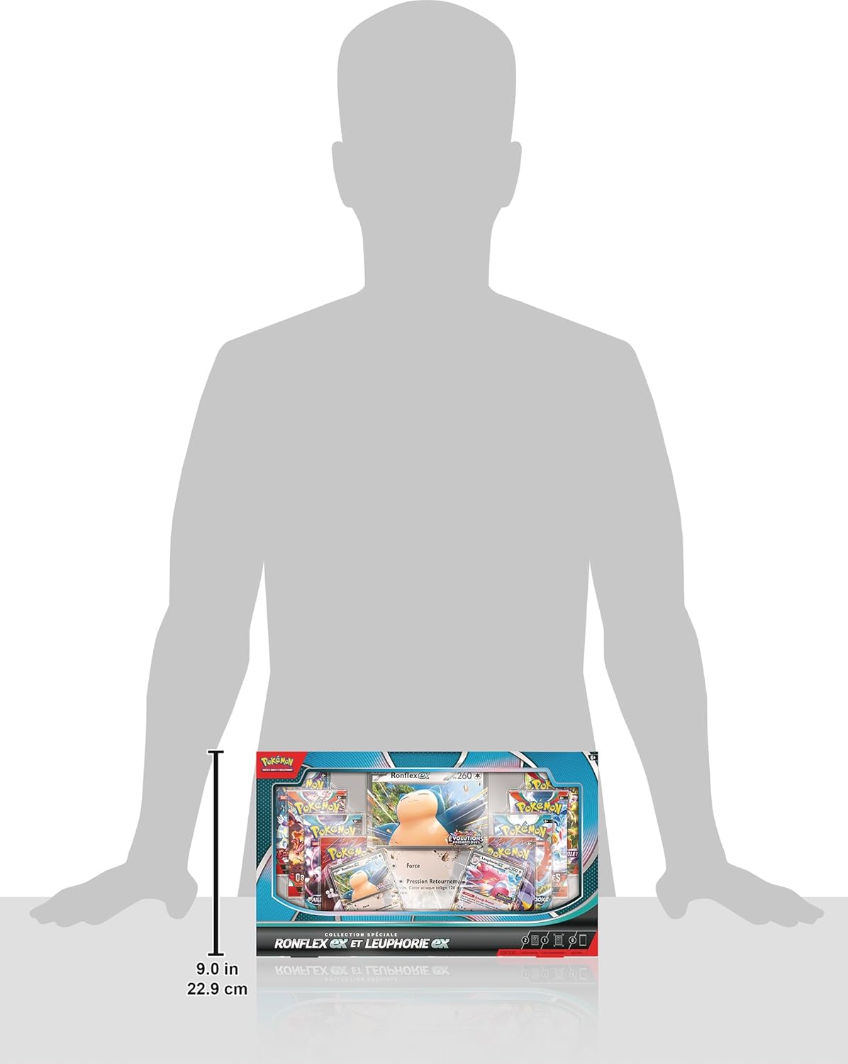 Pokémon - Collection spéciale Ronflex-ex/Leuphorie-ex (JCC) - 8 boosters, 2 cartes promo brillantes, carte grand format