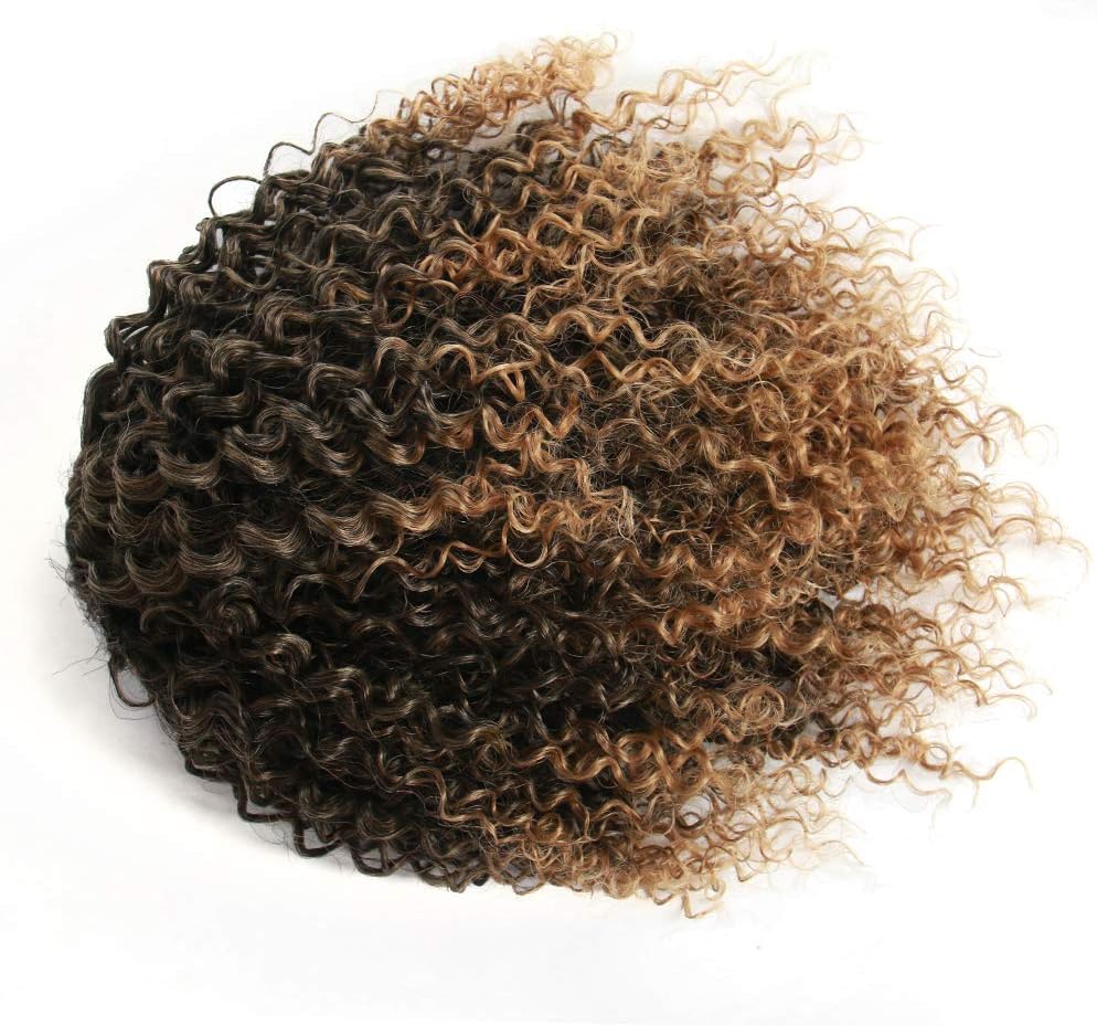 Extension de queue de cheval - bouclée afro courtes 12 pouces, 1B/27#