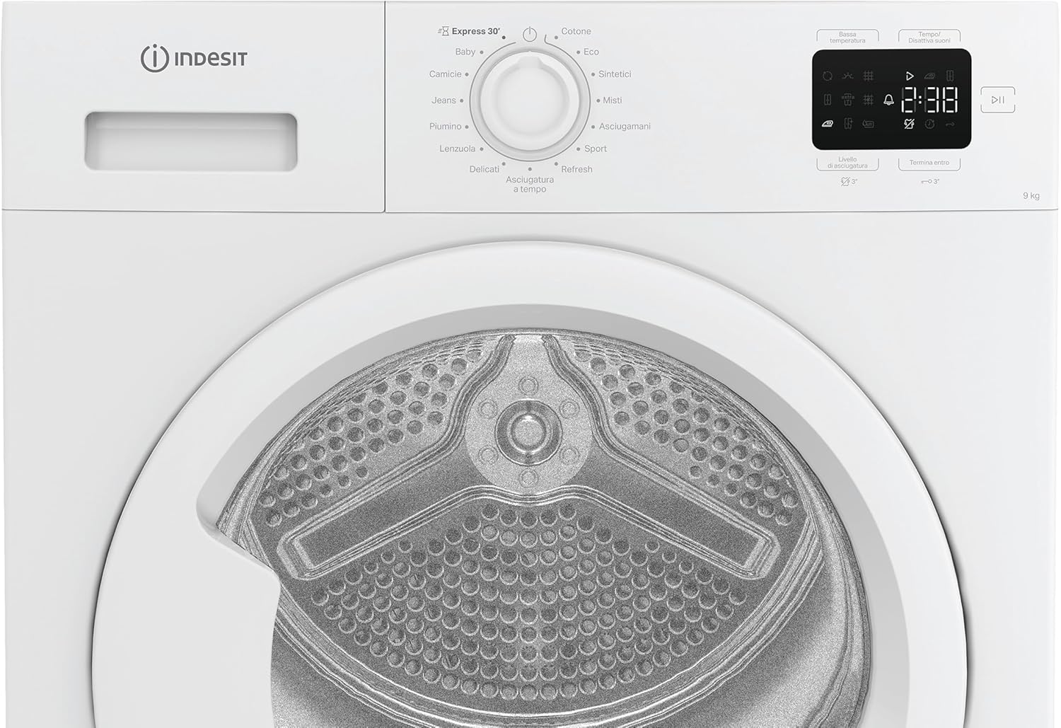 Indesit - sèche-linge pompe à chaleur - 9kg, filtre 2 en 1, cycle rapide, classe E - C YD 92D WW IT