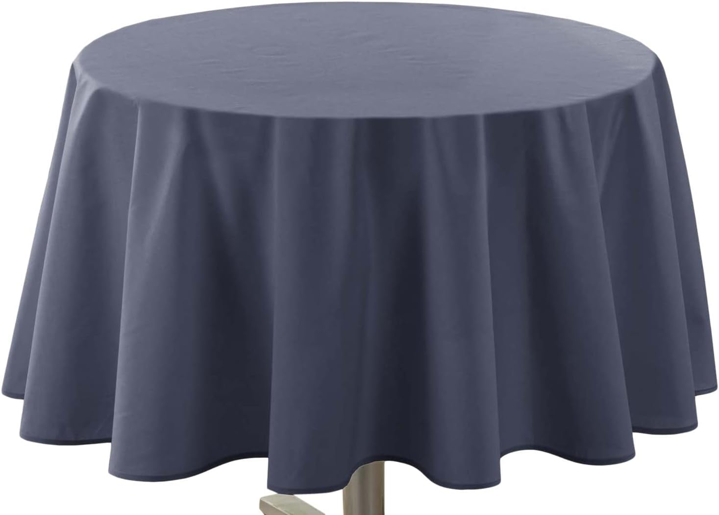 Nappe ronde - Essentiel - 180 cm - polyester uni, coloris béton