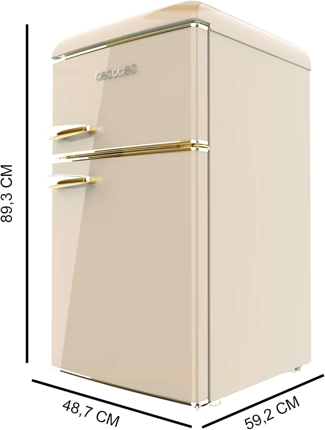 Cecotec - Bolero CoolMarket 2D Origin - 86L - No Frost, LED, Classe E