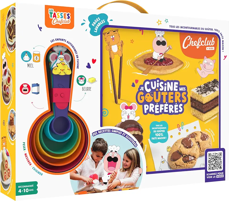 Livre de recettes - Goûters faits maison - coffret créatif - Pâtisserie enfant