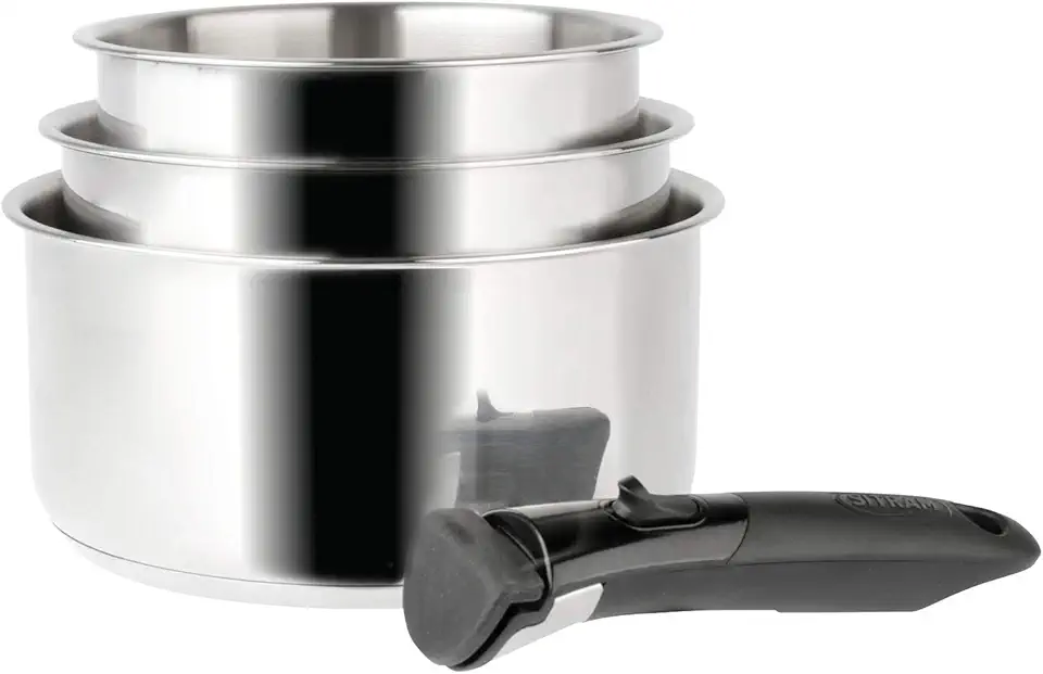 Sitram - Arpège - 16/18/20 cm inox, poignée amovible, induction - 713511