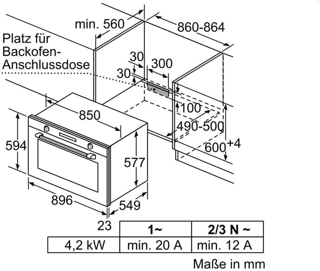 Bosch - Four Série 6 - 60x90 cm - pyrolyse, LCD tactile, tiroir télescopique - VBD5780S0